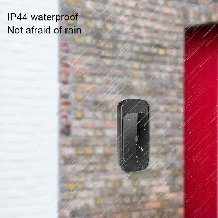 C03 1 For 1 Home Wireless IP44 Waterproof Touch Sensor Doorbell(UK Plug Black) - Wireless Doorbell by PMc TechLife | Online Shopping South Africa | PMc TechLife | Buy Now Pay Later Mobicred
