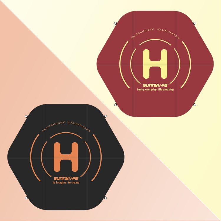 Sunnylife TJP09 For DJI Avata / Mini 3 Pro 60cm Waterproof Double Sided Folding Apron(Black Red) - Other by PMC TechLife | Online Shopping South Africa | PMC TechLife | Buy Now Pay Later Mobicred