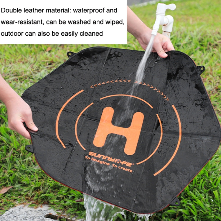 Sunnylife TJP09 For DJI Avata / Mini 3 Pro 60cm Waterproof Double Sided Folding Apron(Black Red) - Other by PMC TechLife | Online Shopping South Africa | PMC TechLife | Buy Now Pay Later Mobicred