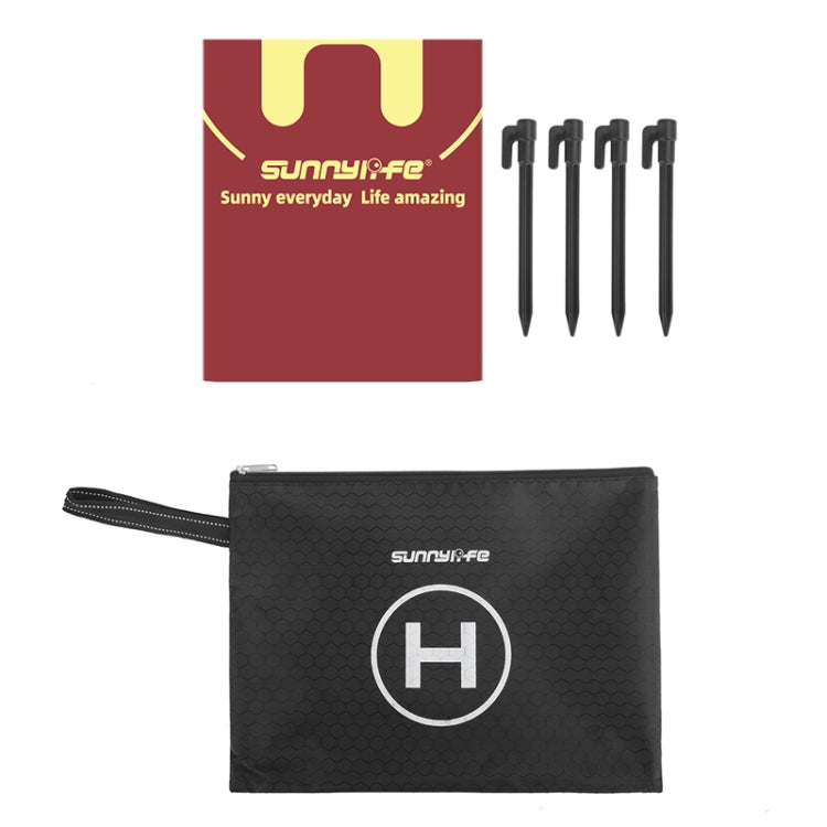 Sunnylife TJP09 For DJI Avata / Mini 3 Pro 60cm Waterproof Double Sided Folding Apron(Black Red) - Other by PMC TechLife | Online Shopping South Africa | PMC TechLife | Buy Now Pay Later Mobicred