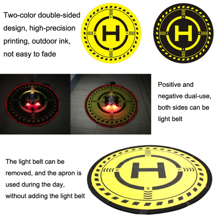 Sunnylife DJI-TJP07 For DJI Avata / Mini 3 Pro / Mavic 3 / Mini SE 70cm Adjust Luminous Night Light Apron(Yellow Black) - Other by PMC TechLife | Online Shopping South Africa | PMC TechLife | Buy Now Pay Later Mobicred