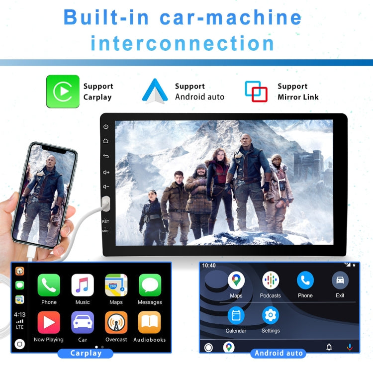 Q3570 9 inch Carplay Single Spindle MP5 Player, Style: Standard+12 Light Camera - Car MP3 & MP4 & MP5 by PMC TechLife | Online Shopping South Africa | PMC TechLife