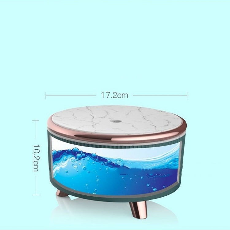 Ultrasonic Aromatherapy Diffuser Humidifier Essential Oil Diffuser EU Plug(Dark Green) - free shipping - PMC TechLife - Order now!