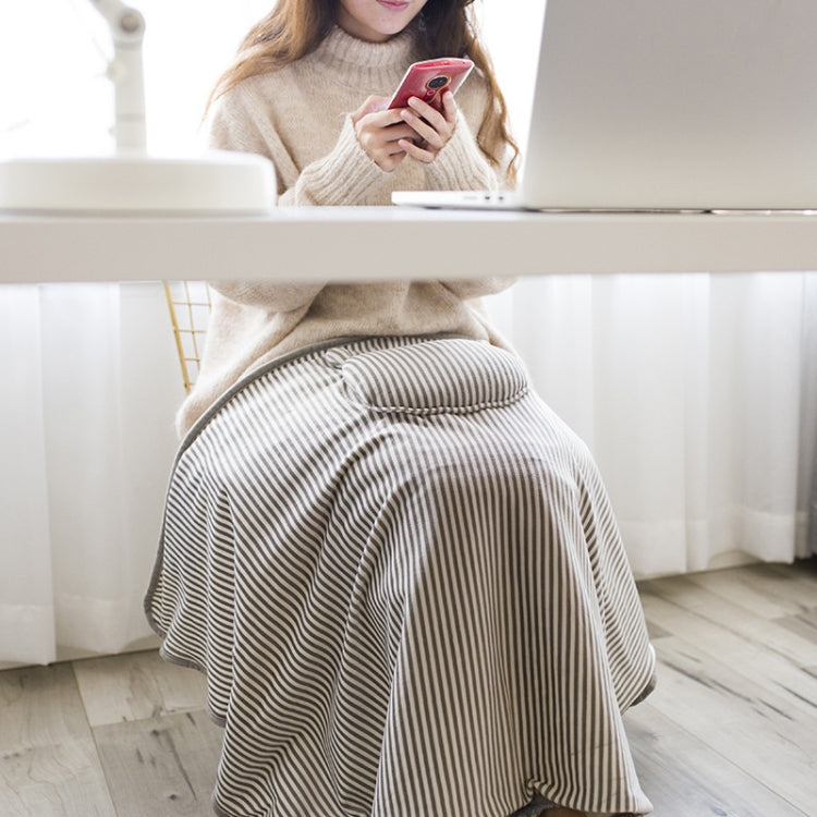 AI-540 72x115cm USB Body Warmer Blanket Office Heater Electric Heating Shawl(Gray Cat Stripes) - Electric Blankets by PMC TechLife | Online Shopping South Africa | PMC TechLife | Buy Now Pay Later Mobicred