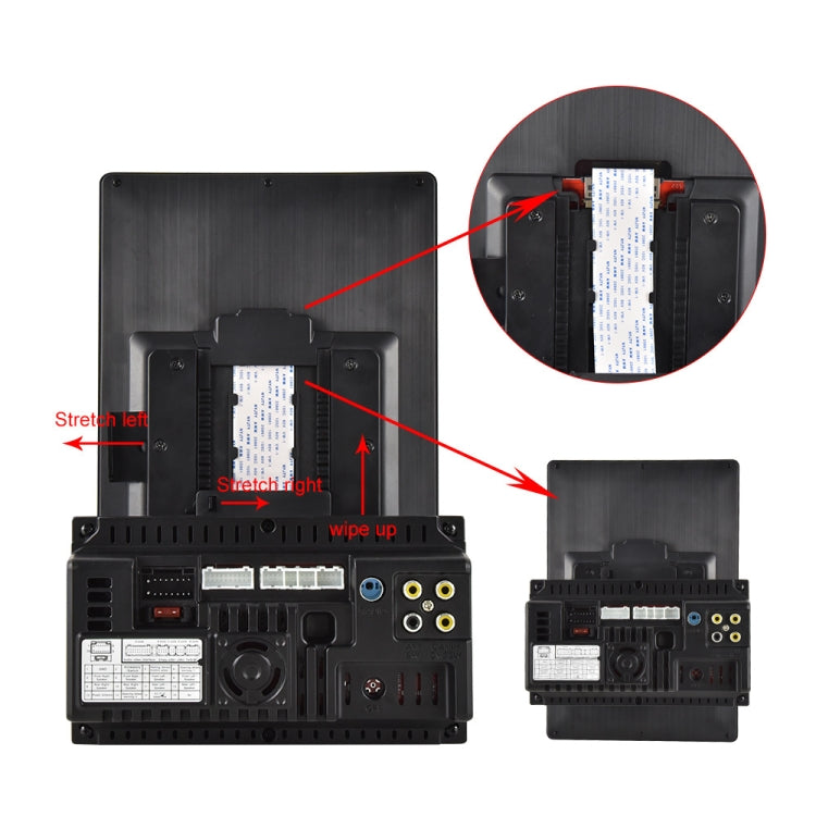 9520C Double Spindle 9.5 inch Vertical Screen Car MP5 Player, Style: Standard+4 Light Camera - Car MP3 & MP4 & MP5 by PMC TechLife | Online Shopping South Africa | PMC TechLife | Buy Now Pay Later Mobicred