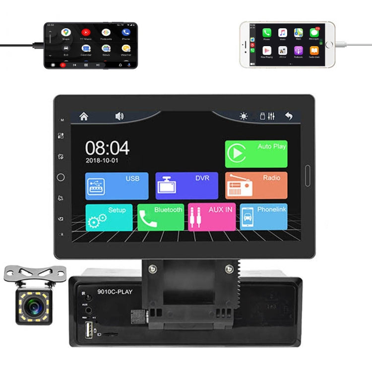 1310C 10.1 inch Car Full Screen Touch HD MP5 Wired Carplay Player, Style: Standard+12 Light Camera - Car MP3 & MP4 & MP5 by PMC TechLife | Online Shopping South Africa | PMC TechLife | Buy Now Pay Later Mobicred