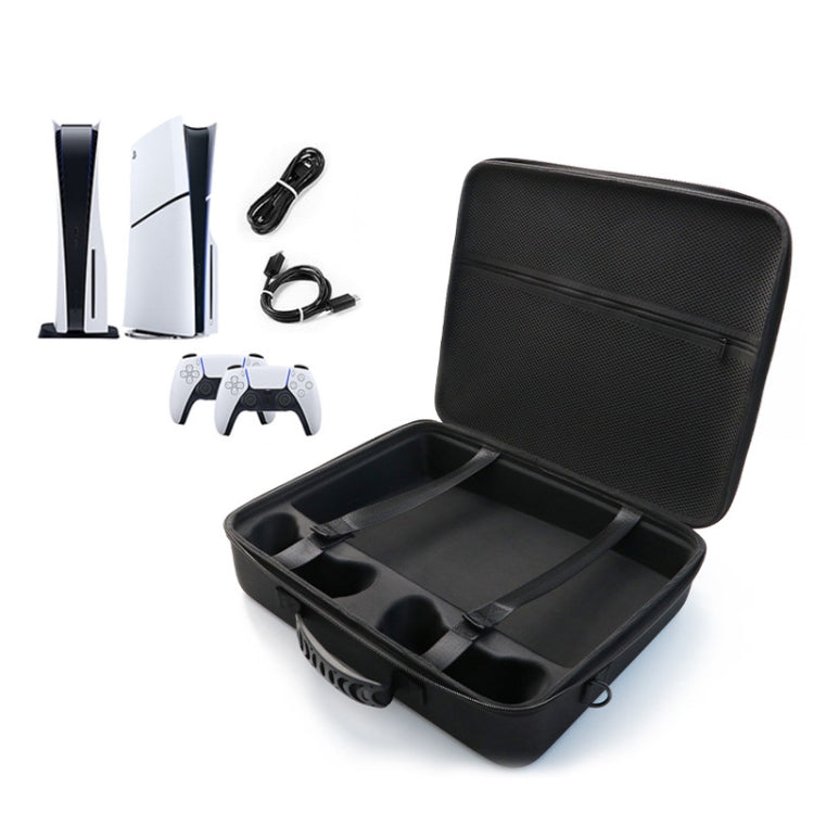 For PS5 Slim Game Console EVA Storage Bag Handbag Carrying Case(1959 Black) - Bags by PMC TechLife | Online Shopping South Africa | PMC TechLife