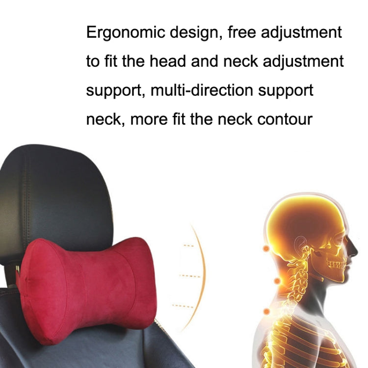 Car Memory Cotton Headrest Protective Cervical Spine Seat Sleeping Pillow(Gray) - Seat Accessories by PMC TechLife | Online Shopping South Africa | PMC TechLife | Buy Now Pay Later Mobicred