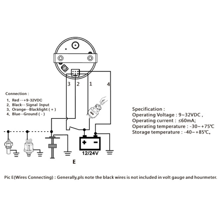 PMM2 DN52mm 12/24V 0-190Ohm Marine Balance Table Lift Table(BG) - Marine Accessories & Parts by PMC TechLife | Online Shopping South Africa | PMC TechLife | Buy Now Pay Later Mobicred