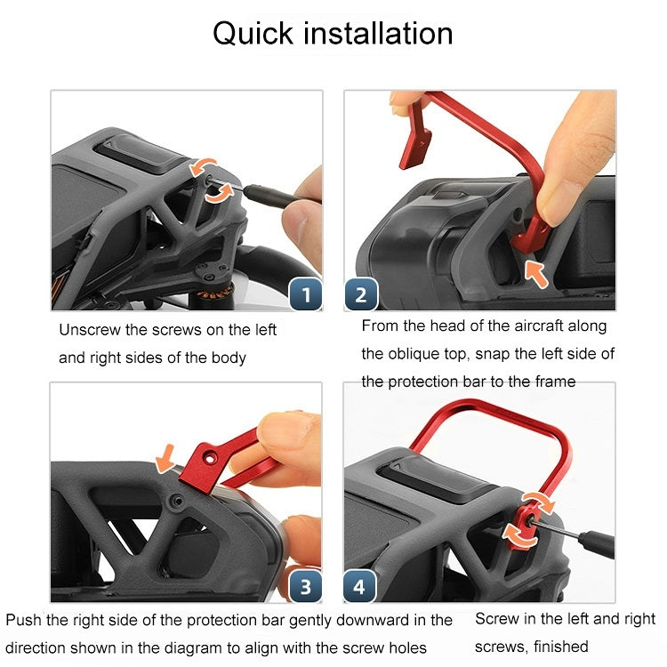 Sunnylife Gimbal Lens Aluminum Anti-collision Bumper For DJI Avata(Red) - free shipping - PMC TechLife - Order now!