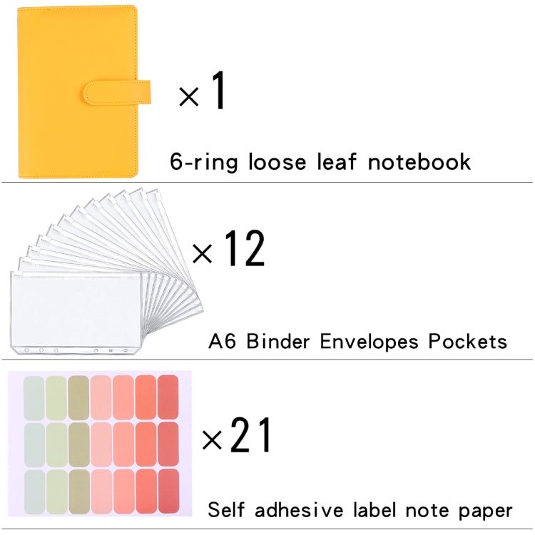 A6 Macaron Notebook PU Loose-leaf Cash Budget Handbook(Blue) - Notebooks by PMc TechLife | Online Shopping South Africa | PMc TechLife | Buy Now Pay Later Mobicred