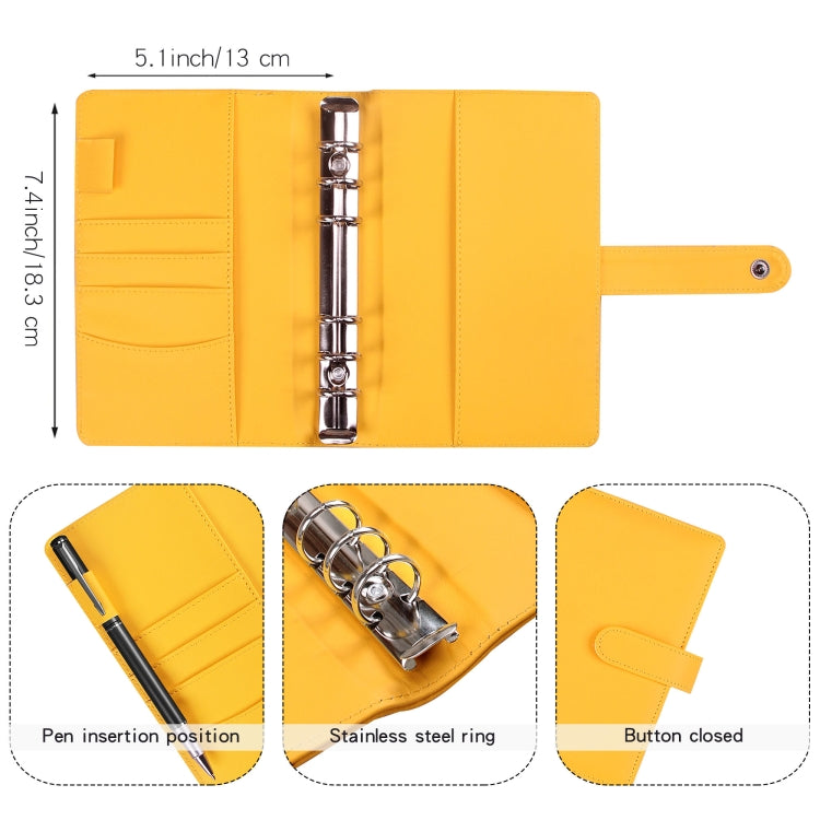 A6 Macaron Notebook PU Loose-leaf Cash Budget Handbook(Blue) - Notebooks by PMc TechLife | Online Shopping South Africa | PMc TechLife | Buy Now Pay Later Mobicred