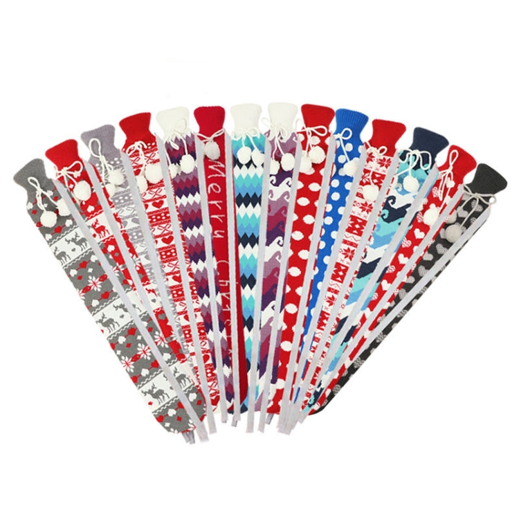 2L Long-strip Multifunctional Water-filled Rubber Hot Water Bags, Spec: Red Christmas - Hot Water Bags by PMC TechLife | Online Shopping South Africa | PMC TechLife | Buy Now Pay Later Mobicred