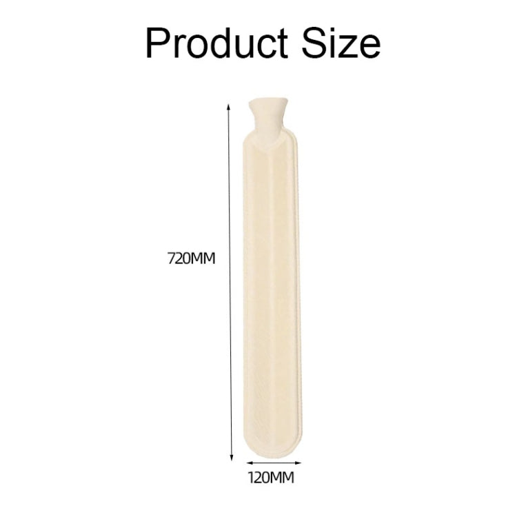 2L Long-strip Multifunctional Water-filled Rubber Hot Water Bags, Spec: Orchid Plush - Hot Water Bags by PMC TechLife | Online Shopping South Africa | PMC TechLife | Buy Now Pay Later Mobicred