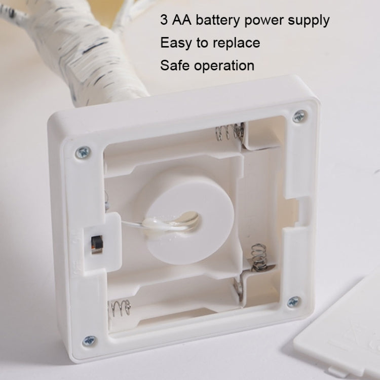 SJ-SD054 LED Valentine Day Rose Indoor Party Decoration Lights(White Bottom Milk White) - Holiday Lights by PMc TechLife | Online Shopping South Africa | PMc TechLife | Buy Now Pay Later Mobicred