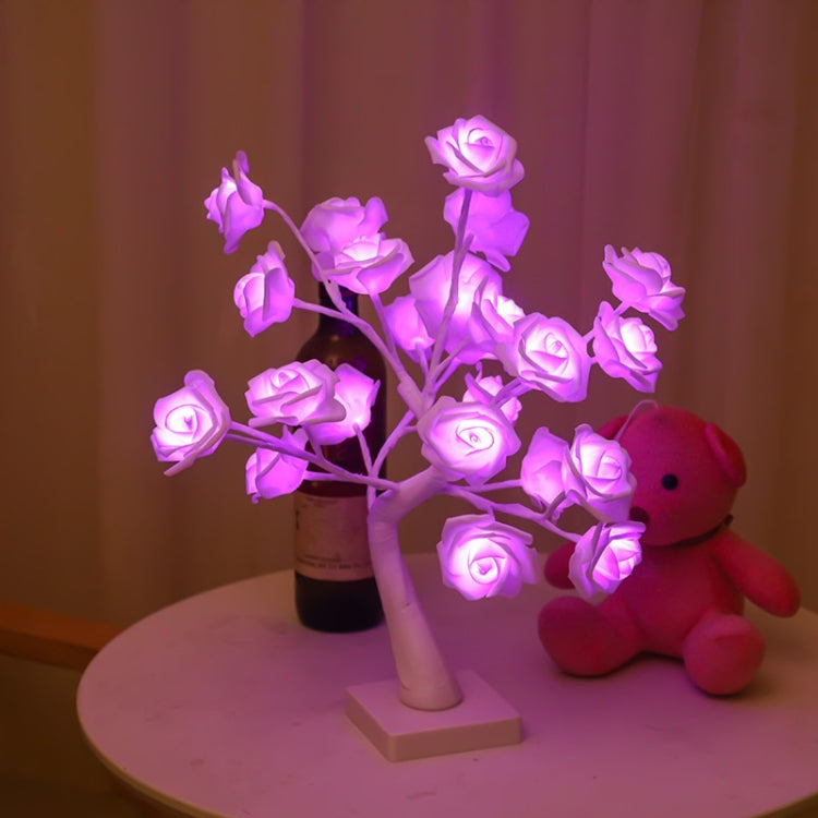 SJ-SD042 Rose Tree LED Christmas Party Decoration Light, Style: Detachable Base(Purple) - Christmas Decoration Lamps by PMc TechLife | Online Shopping South Africa | PMc TechLife | Buy Now Pay Later Mobicred