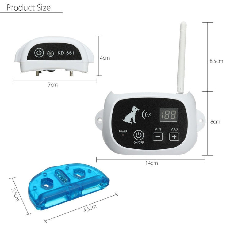 KD-661 500m Wireless Electric Dog Pet Fence Shock Collar,Spec: For Two Dog(UK Plug) - Training Aids by PMC TechLife | Online Shopping South Africa | PMC TechLife | Buy Now Pay Later Mobicred