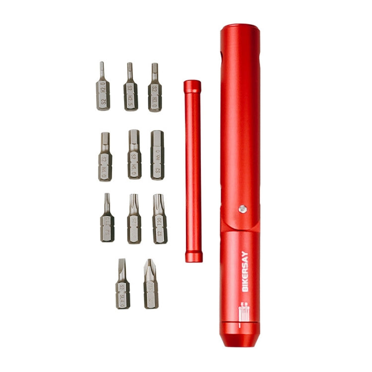 BIKERSAY BT081 Multifunction Bike Repair Torsion Wrench Set(Red) - Maintenance tools by BIKERSAY | Online Shopping South Africa | PMC TechLife | Buy Now Pay Later Mobicred