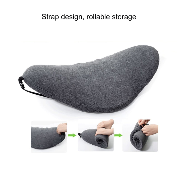 Memory Foam Lumbar Spine Cushion Pregnant Women Sleeping Lumbar Pillow(Dark Gray Crescent) - free shipping - PMC Jewellery - Order now!