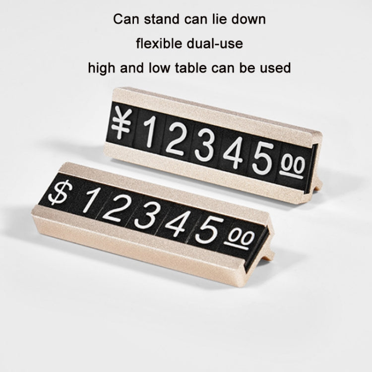 Metal Digital Grain Price Display Micro Standing Plate, Size: Single Layer(Black) - Store & Supermarket Supplies by PMC TechLife | Online Shopping South Africa | PMC TechLife