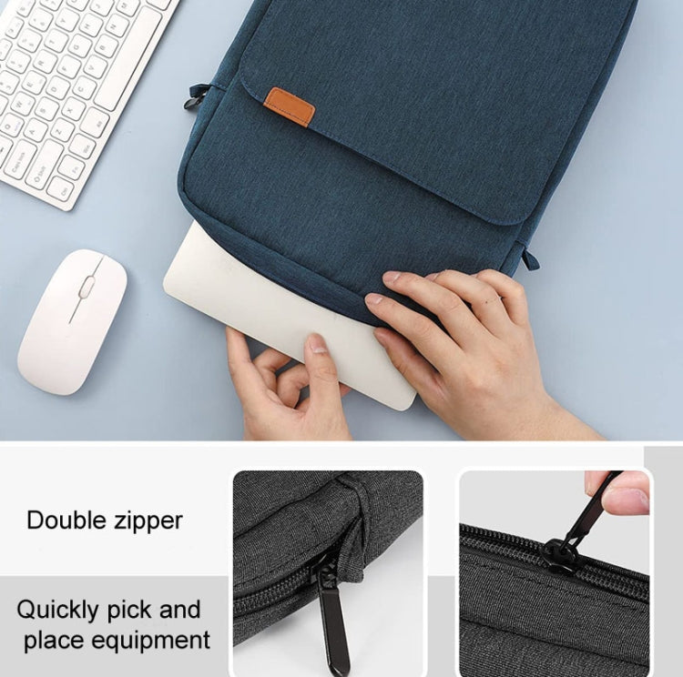 Vertical Laptop Bag Handheld Shoulder Crossbody Bag, Size: 13 Inch(Dark Blue) - 13.3 inch by PMC TechLife | Online Shopping South Africa | PMC TechLife