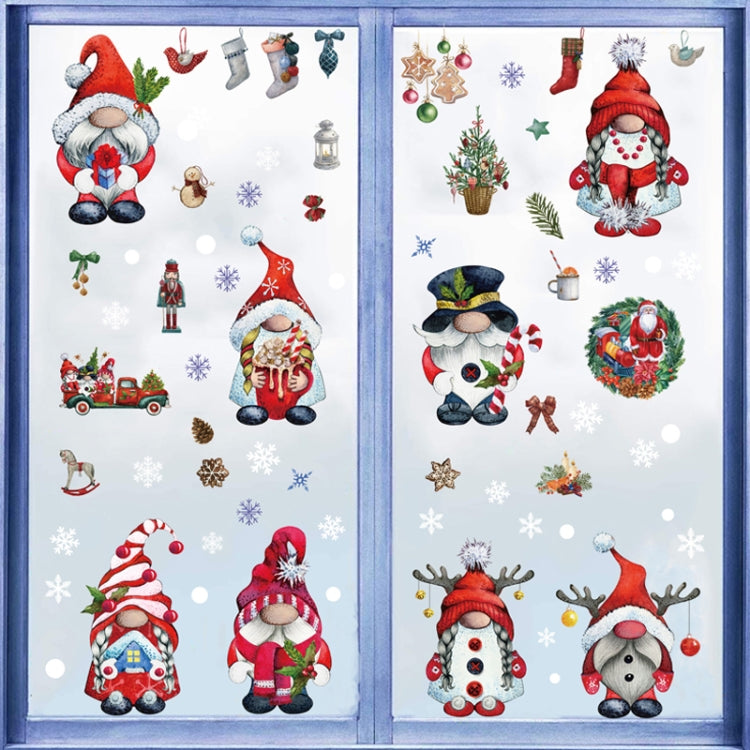 Christmas Static Glass Window Decoration Background Decorative Stickers(Snowman) - Stickers by PMC TechLife | Online Shopping South Africa | PMC TechLife