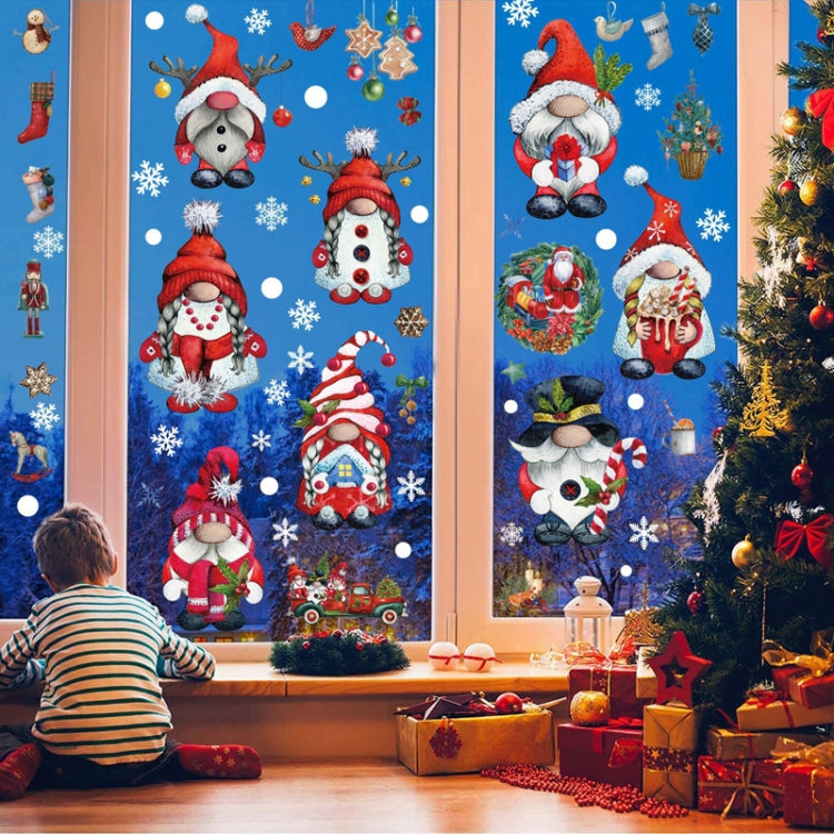 Christmas Static Glass Window Decoration Background Decorative Stickers(Snowman) - Stickers by PMC TechLife | Online Shopping South Africa | PMC TechLife