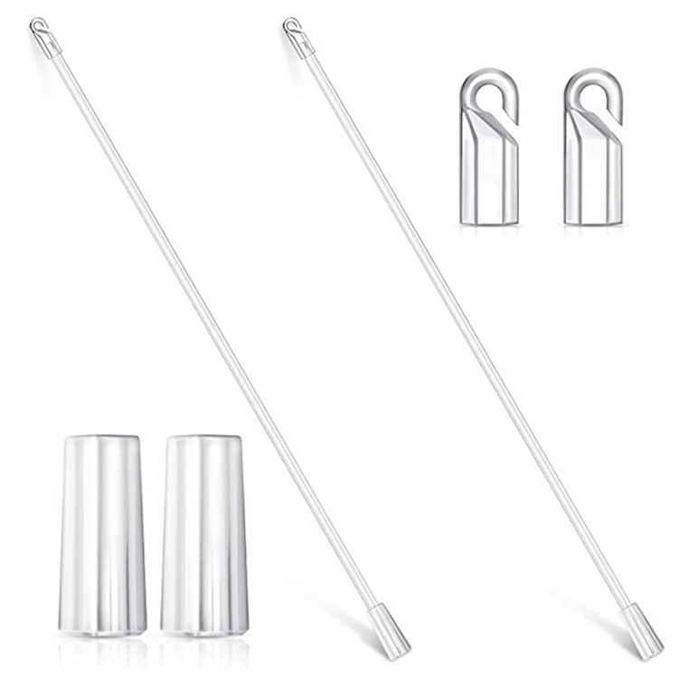 5PCS Blinds Acrylic Transparent Rod Move Light Rod With Hook Handle, Size: 17 Inch - Curtain Decorative Accessories by PMC TechLife | Online Shopping South Africa | PMC TechLife