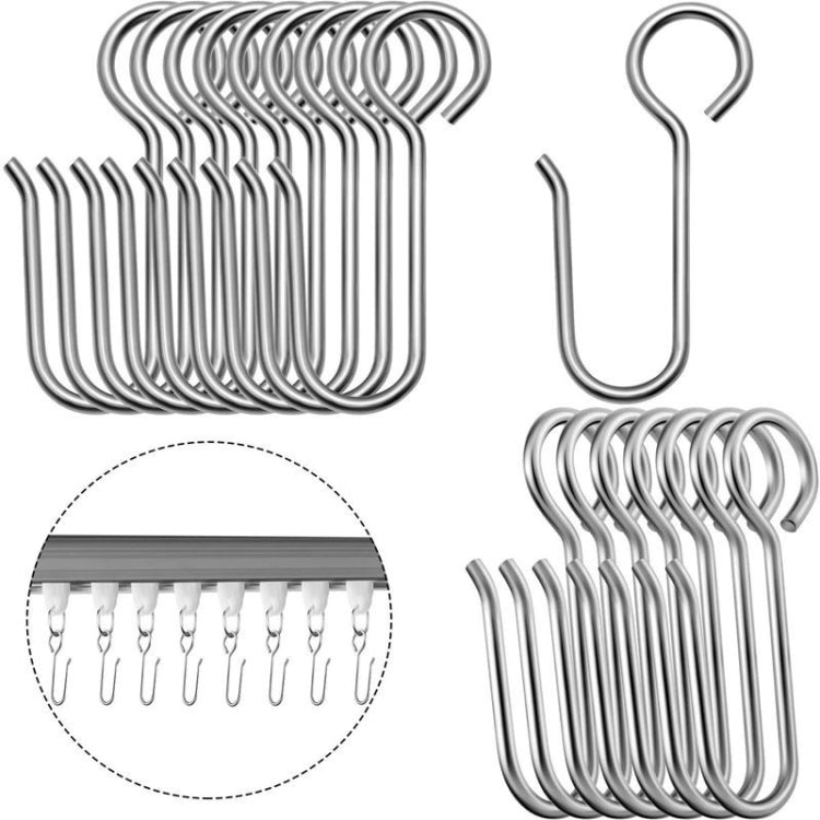 20PCS Metal Hook Set Curtain Easy Replacement Hook Accessories - Curtain Decorative Accessories by PMC TechLife | Online Shopping South Africa | PMC TechLife