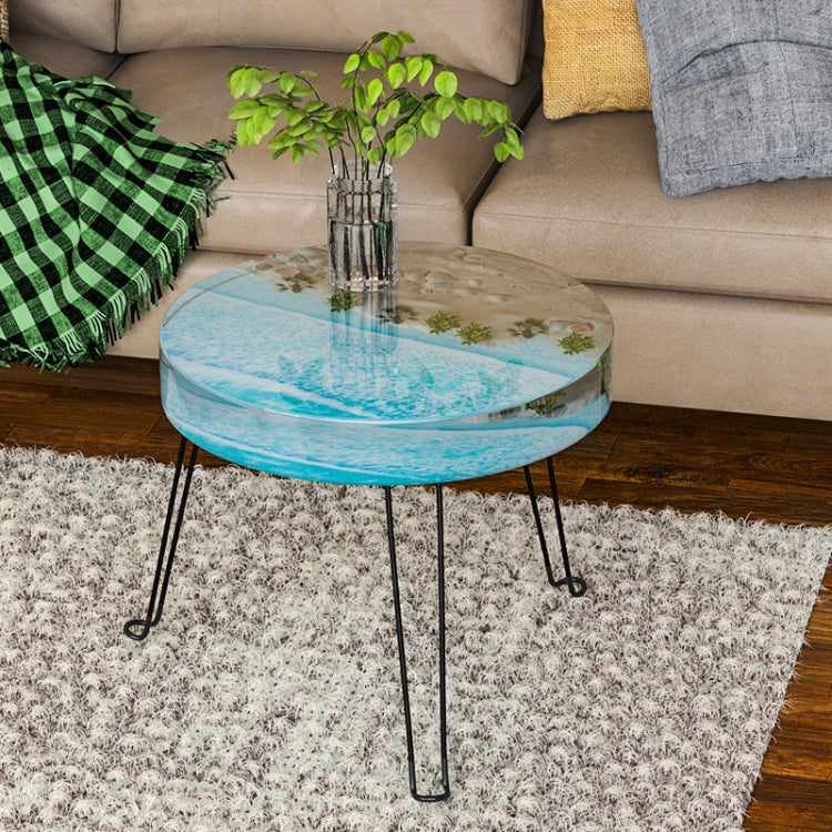 DIY Crystal Drip Rubber Round Table Mold Quicksand Table Silicone Mold Table Legs High 42cmx3 - Arts & Crafts by PMC TechLife | Online Shopping South Africa | PMC TechLife | Buy Now Pay Later Mobicred