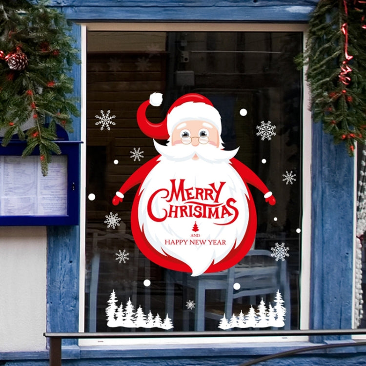 Santa Claus Hanging Stickers Shop Window Glass Door Living Room Wall Stickers(6306) - Christmas Stickers by PMC TechLife | Online Shopping South Africa | PMC TechLife | Buy Now Pay Later Mobicred