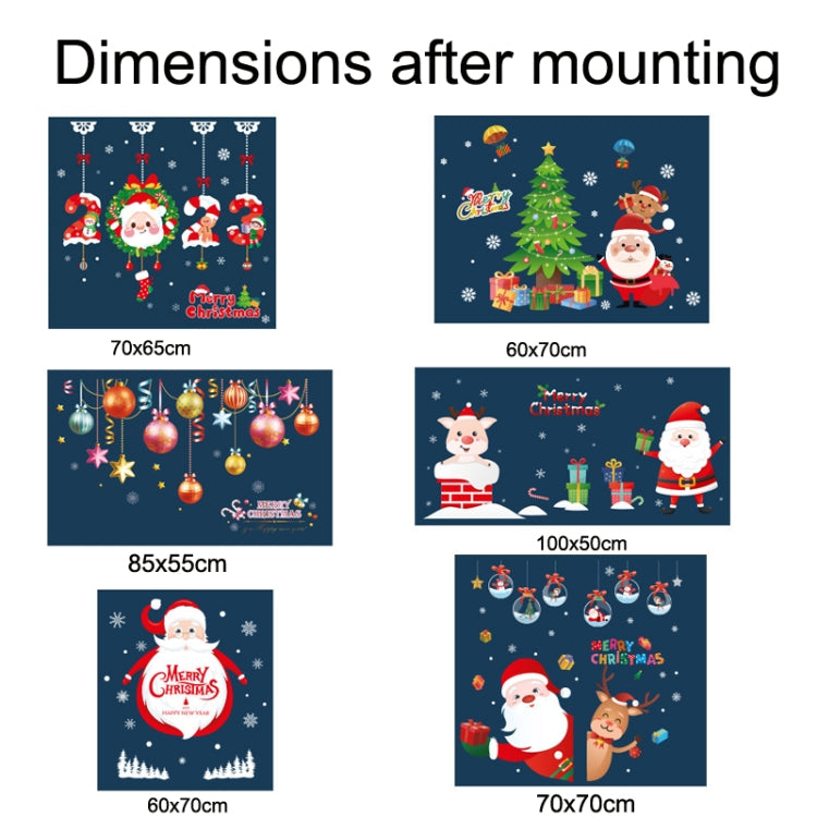 Santa Claus Hanging Stickers Shop Window Glass Door Living Room Wall Stickers(6305) - Christmas Stickers by PMC TechLife | Online Shopping South Africa | PMC TechLife | Buy Now Pay Later Mobicred