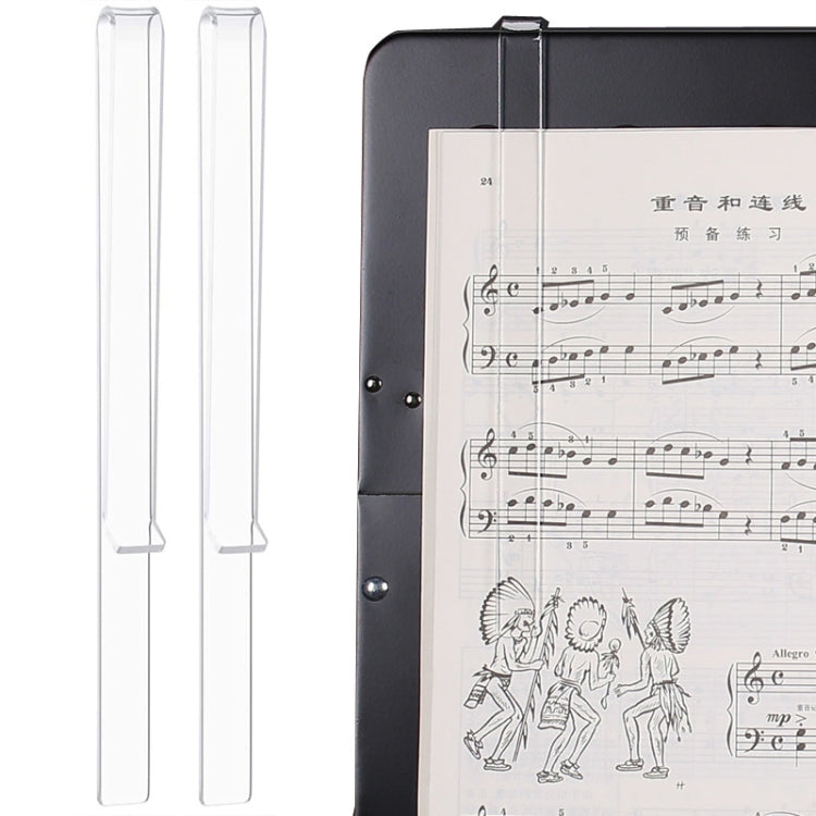 1 Pair PJ1226 Music Spectrum Clipplane Tablature Clip Music Song Clip(Transparent) - Other Accessories by PMc TechLife | Online Shopping South Africa | PMc TechLife | Buy Now Pay Later Mobicred