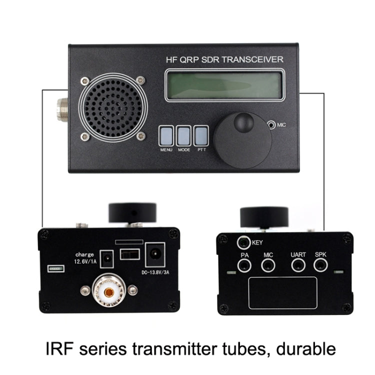 Mini 8 Band SSB/CW QRP Transceiver For Ham Radio, Style: Host + Hand Mi + EU - Set Top Box & Accessories by PMC TechLife | Online Shopping South Africa | PMC TechLife | Buy Now Pay Later Mobicred