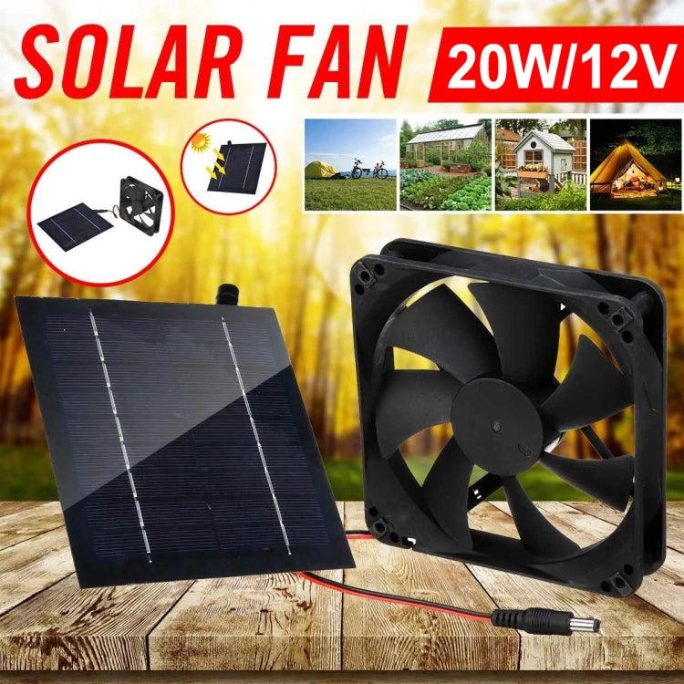 Al-043 20W Solar Mini Fan Bathroom Kitchen Solar Exhaust Fan - Others by PMC TechLife | Online Shopping South Africa | PMC TechLife