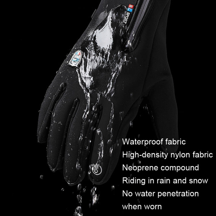 A045 Cycling Gloves Touch Screen Windproof Waterproof Sport Keep Warm Gloves, Size: L(Black) - Cycling Gloves by PMC TechLife | Online Shopping South Africa | PMC TechLife