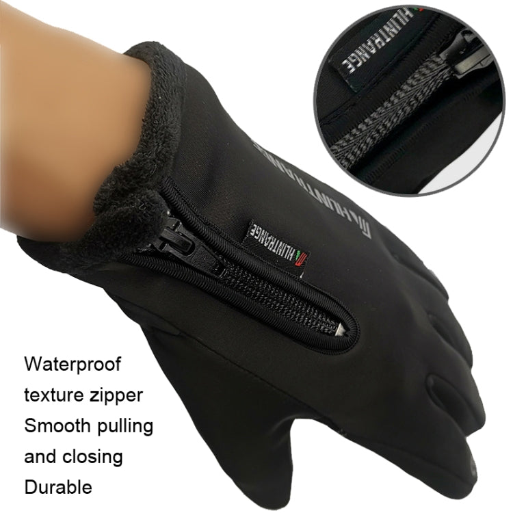 HUNTRANGE A022 Outdoor Waterproof Touch Screen Riding Keep Warm Gloves, Size: XXL(Black) - Cycling Gloves by HUNTRANGE | Online Shopping South Africa | PMC TechLife | Buy Now Pay Later Mobicred