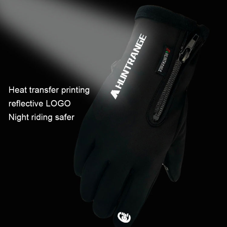HUNTRANGE A022 Outdoor Waterproof Touch Screen Riding Keep Warm Gloves, Size: L(Gray) - Cycling Gloves by HUNTRANGE | Online Shopping South Africa | PMC TechLife | Buy Now Pay Later Mobicred