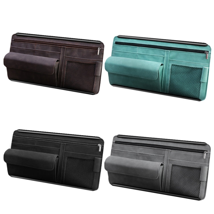 DE RAN FU Car Shade Glasses Box Storage Bag Car Flip Fur Glue Box Zipper Card Bag(Black) - Stowing Tidying by DE RAN FU | Online Shopping South Africa | PMC TechLife | Buy Now Pay Later Mobicred