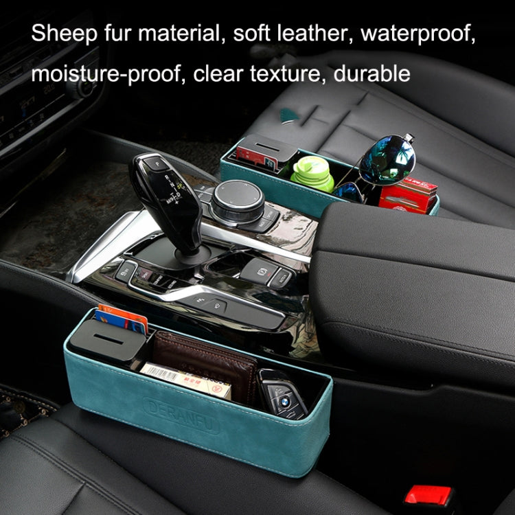 DE RAN FU Car Seat Storage Box Cup Holder Fur Citrine Phone Sundry Storage Box(Grey) - free shipping - PMC TechLife - Order now!