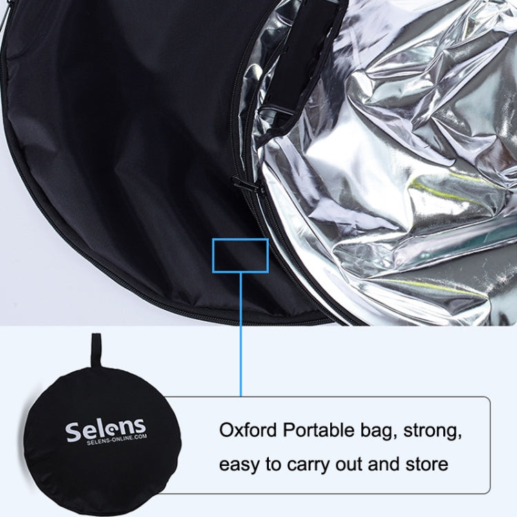 Selens  5 In 1 (Gold / Silver  / White / Black / Soft Light) Folding Reflector Board, Size: 100cm Triangle -  by PMC TechLife | Online Shopping South Africa | PMC TechLife | Buy Now Pay Later Mobicred