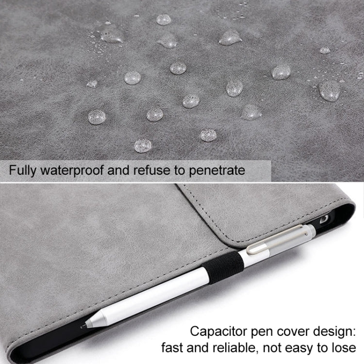 For Microsoft Surface Pro 8 Tablet Protective Case Holder(South African Sheepskin Gray Case + Power Supply Bag) - Others by PMC Jewellery | Online Shopping South Africa | PMC Jewellery | Buy Now Pay Later Mobicred