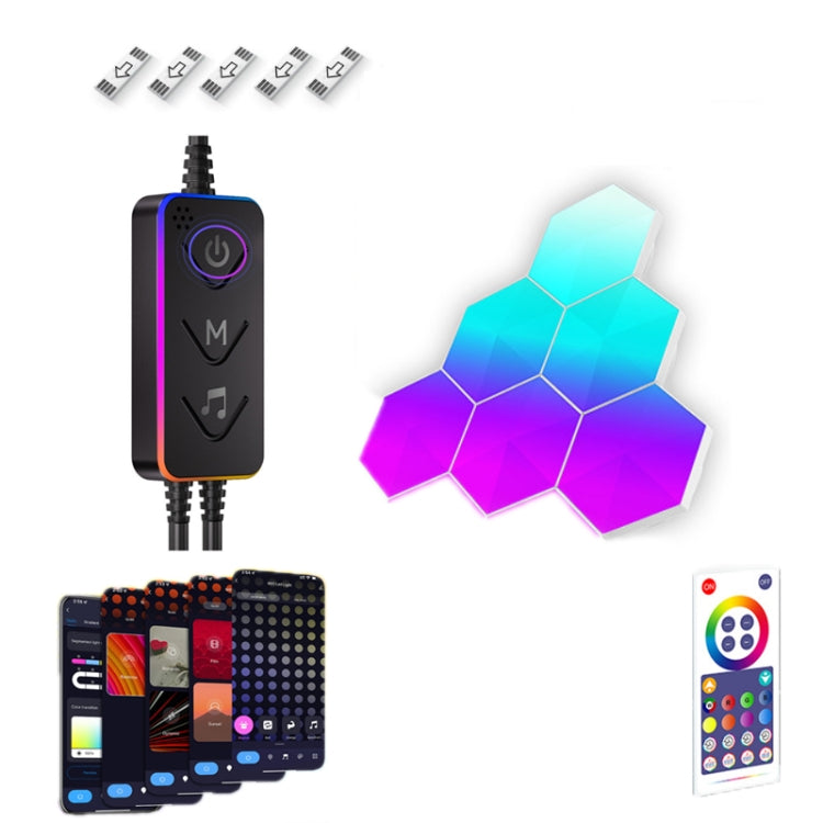 Gaming Ambient Light Smart Chiclet Backdrop Quantum Wall Light, Versions: WIFI(6 PCS/Set) - Novelty Lighting by PMC TechLife | Online Shopping South Africa | PMC TechLife | Buy Now Pay Later Mobicred