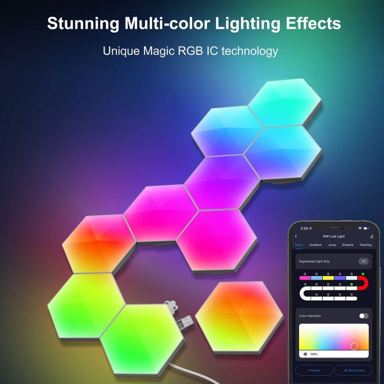 Gaming Ambient Light Smart Chiclet Backdrop Quantum Wall Light, Versions: WIFI(3 PCS/Set) - Novelty Lighting by PMC TechLife | Online Shopping South Africa | PMC TechLife | Buy Now Pay Later Mobicred