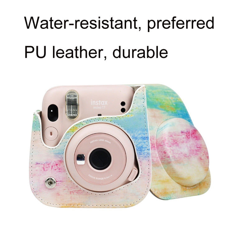 For Instax Mini11 / 9 / 8 PU Cortex Retro Camera Bag Protective Cover(Fantastic Cloud) - Leather Bag by CAIUL | Online Shopping South Africa | PMC TechLife