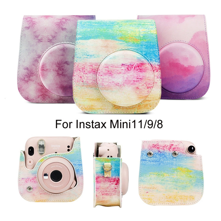 For Instax Mini11 / 9 / 8 PU Cortex Retro Camera Bag Protective Cover(Fantastic Cloud) - Leather Bag by CAIUL | Online Shopping South Africa | PMC TechLife