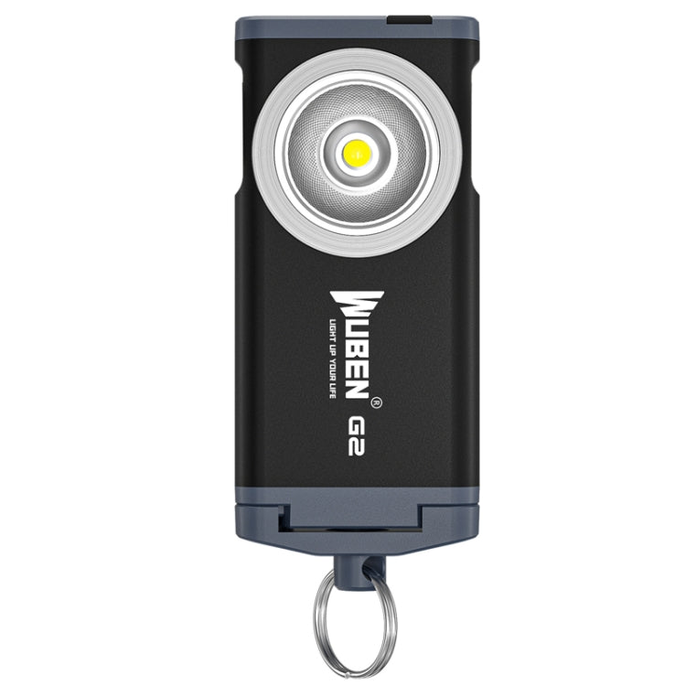 WUBEN G2 Strong Light LED Flashlight USB Outdoor Campers And Household Super Bright Key Chain Light(Black) - free shipping - PMC Jewellery - Order now!