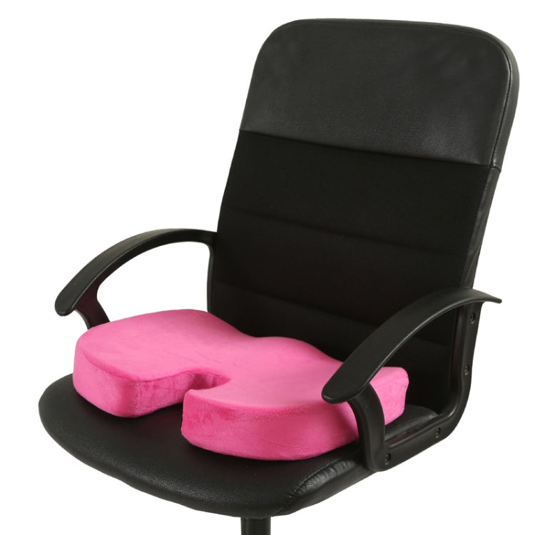 Office Gel Cushion Beauty Buttocks Anti-hemorrhoid Cushion(Super Soft Cloth Rose Red) - Cushions & Pillows by PMC TechLife | Online Shopping South Africa | PMC TechLife | Buy Now Pay Later Mobicred