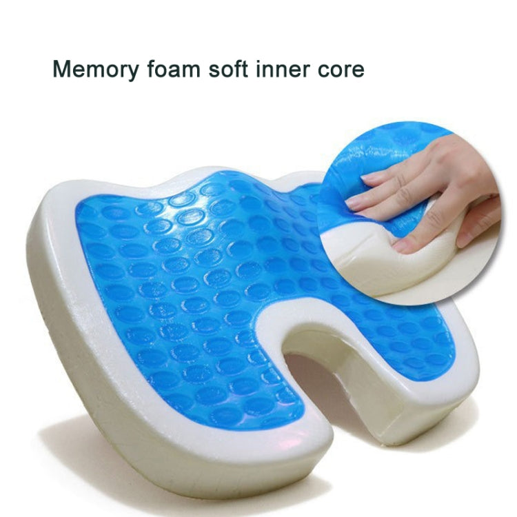 Office Gel Cushion Beauty Buttocks Anti-hemorrhoid Cushion(Super Soft Cloth Purple) - Cushions & Pillows by PMC TechLife | Online Shopping South Africa | PMC TechLife | Buy Now Pay Later Mobicred