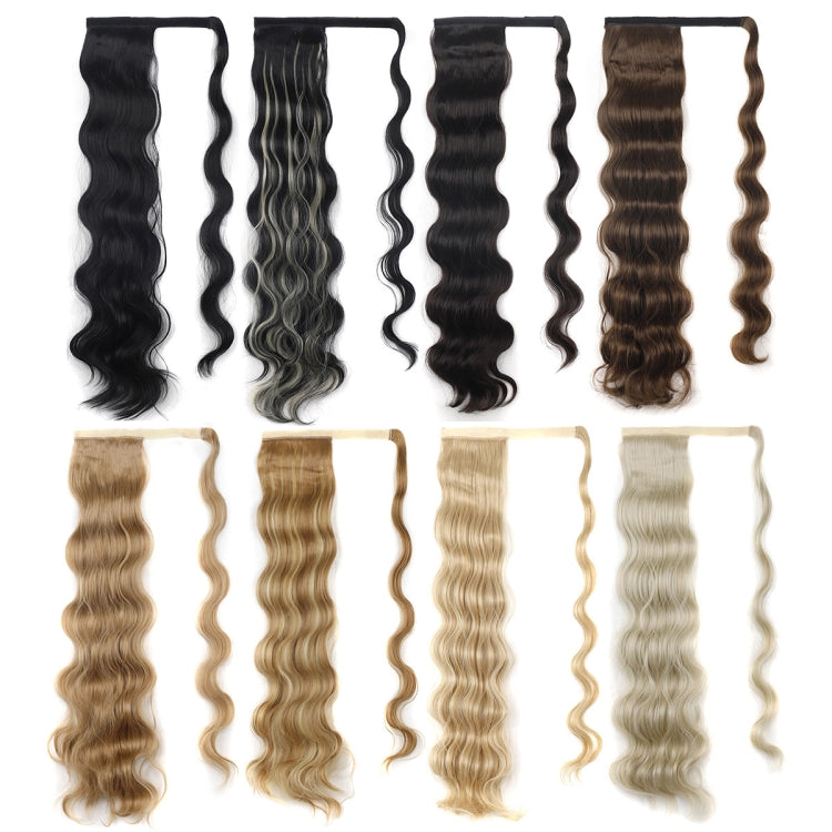 MST08 Adhesive Tie-On Wigs Ponytail Fluffy Long Curly Wigs High-Ponytail(1BH613) - free shipping - PMC TechLife - Order now!